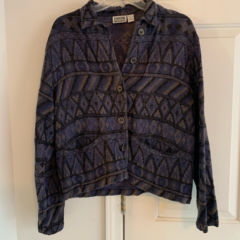 Purple Patterned Jacket